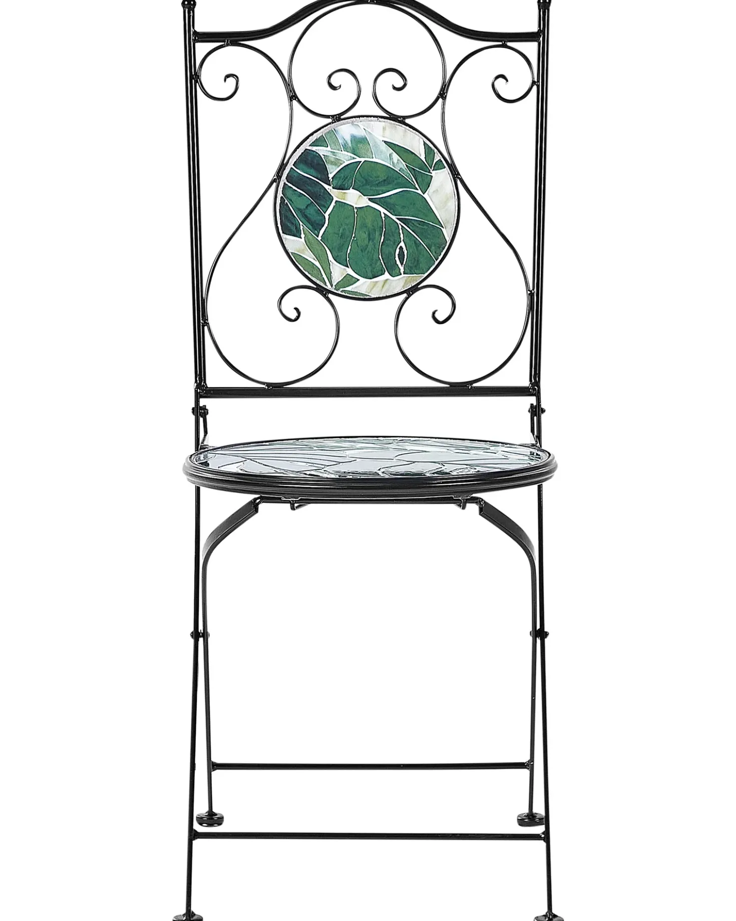 Set di 2 sedie da giardino COZZANA Metallo Nero