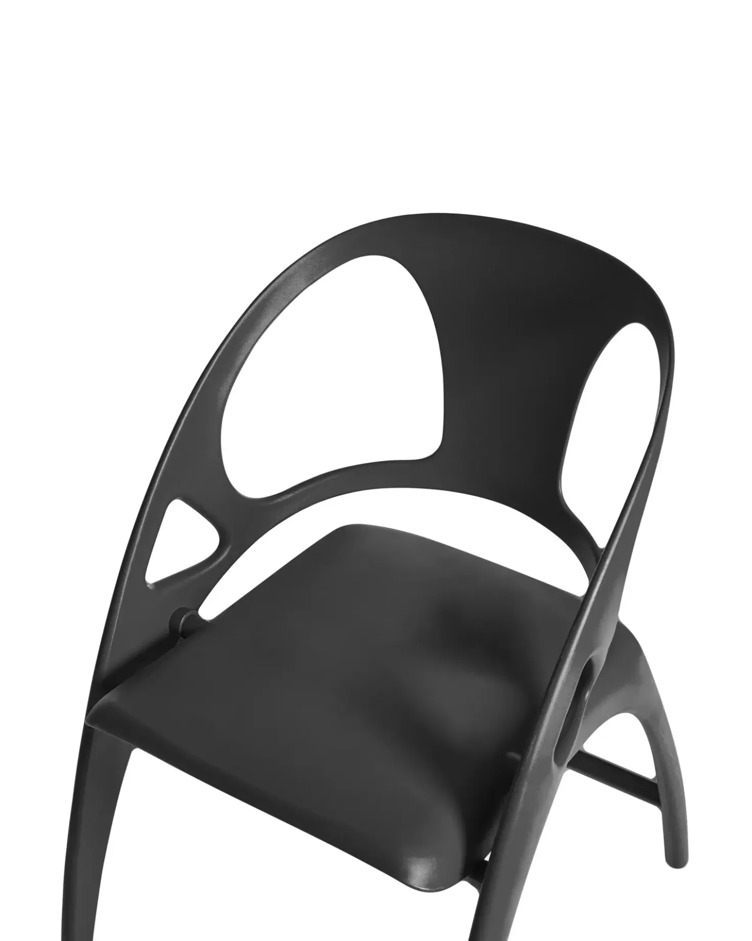 Set di 4 sedie da giardino NEMI Pieghevole Nero