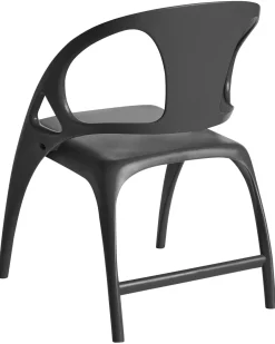 Set di 4 sedie da giardino NEMI Pieghevole Nero