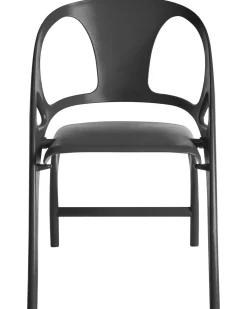 Set di 4 sedie da giardino NEMI Pieghevole Nero