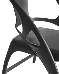 Set di 4 sedie da giardino NEMI Pieghevole Nero
