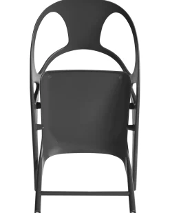 Set di 4 sedie da giardino NEMI Pieghevole Nero
