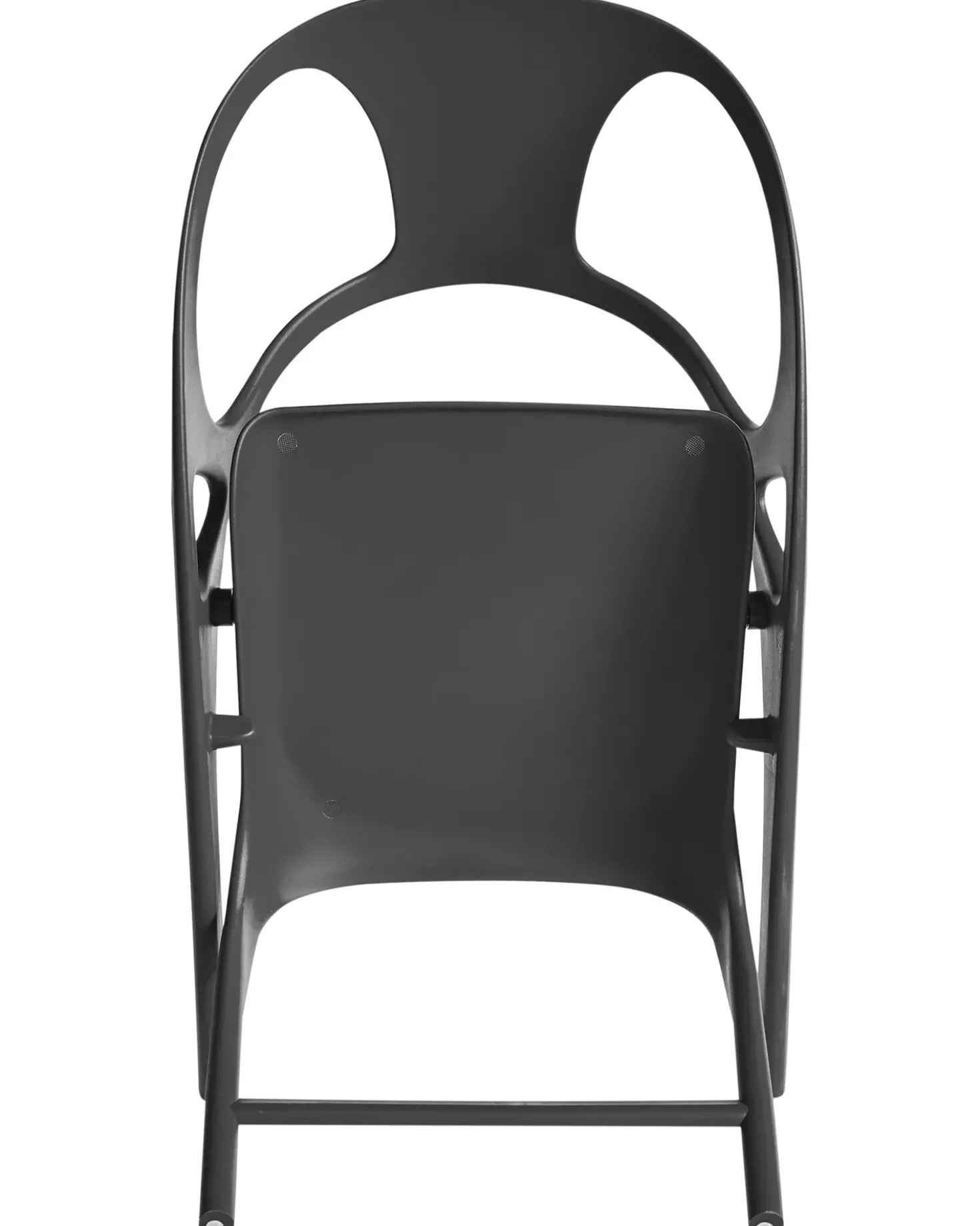 Set di 4 sedie da giardino NEMI Pieghevole Nero