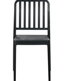 Set di 4 sedie da giardino SERSALE Materiale sintetico Nero