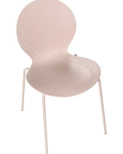 Set di 4 sedie da giardino MILOS Impilabile Beige