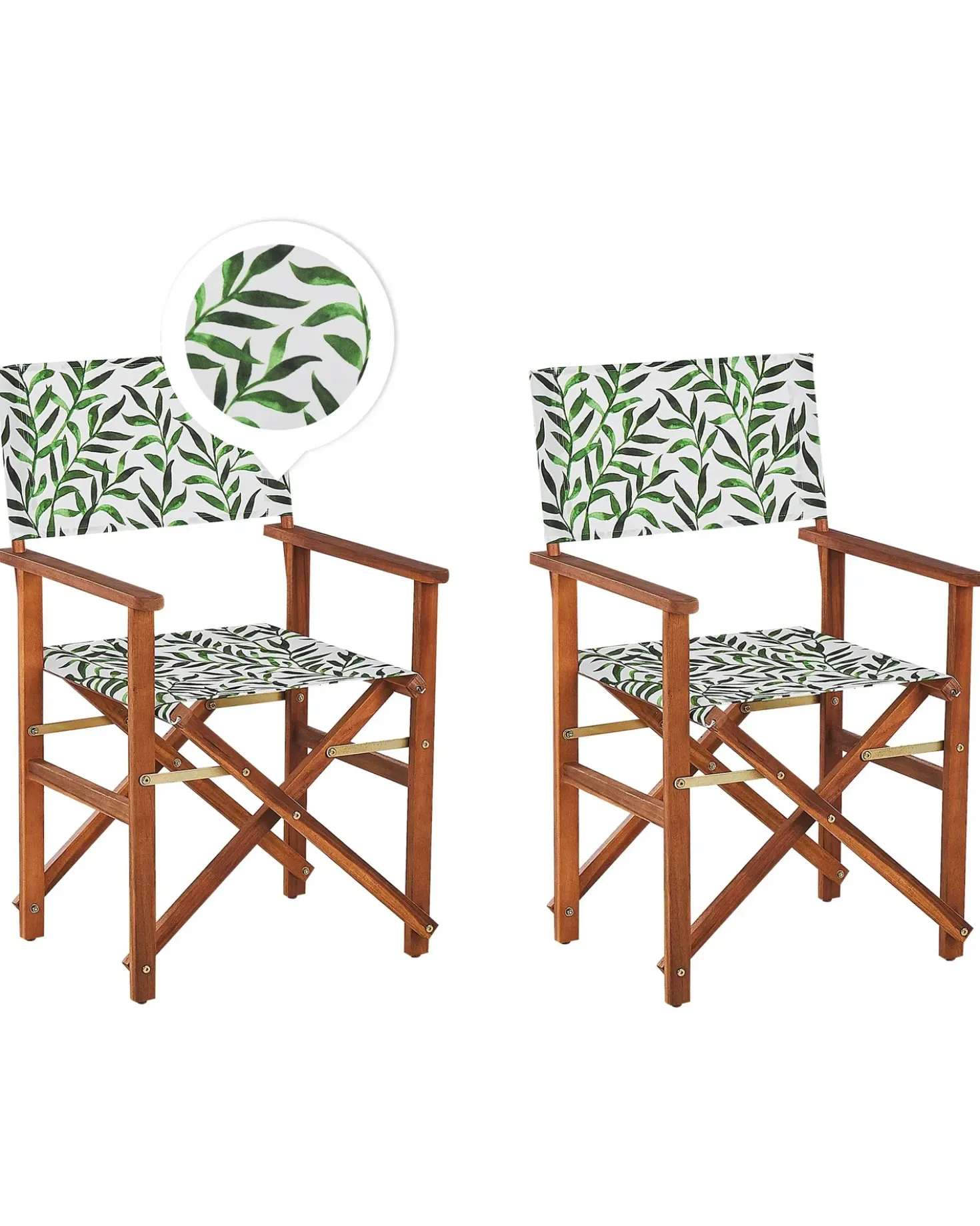 Set di 2 sedie da giardino CINE Legno d'acacia Marrone scuro