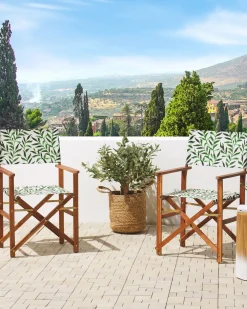 Set di 2 sedie da giardino CINE Legno d'acacia Marrone scuro
