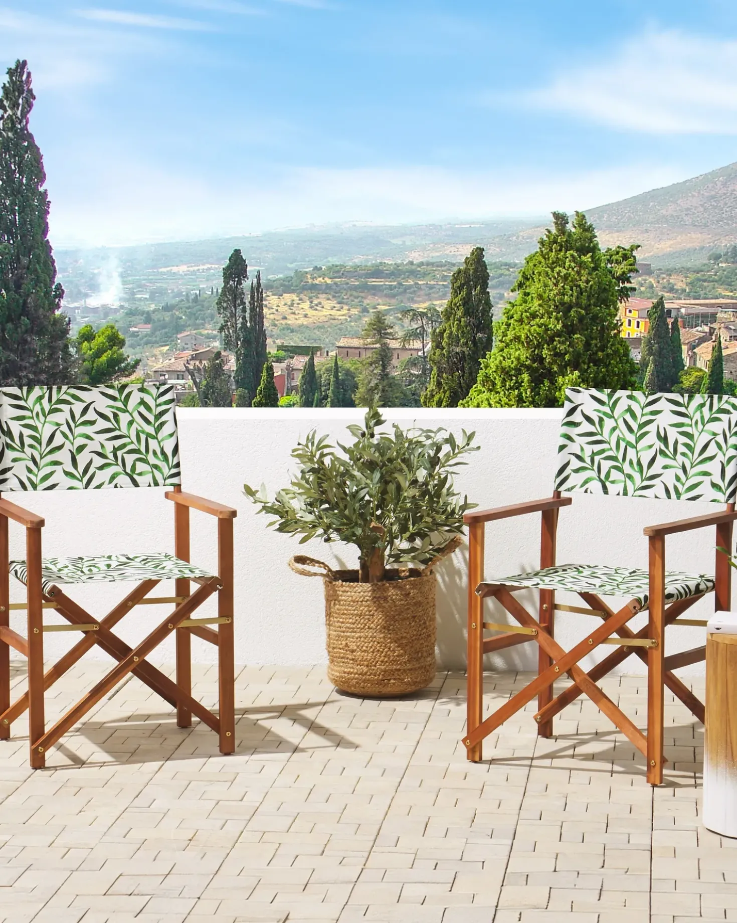 Set di 2 sedie da giardino CINE Legno d'acacia Marrone scuro