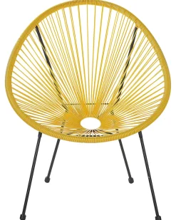 Set di 2 sedie da giardino ACAPULCO II Rattan sintetico (PE) Giallo