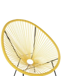 Set di 2 sedie da giardino ACAPULCO II Rattan sintetico (PE) Giallo
