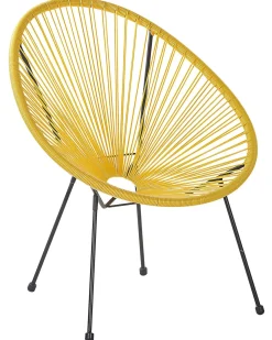 Set di 2 sedie da giardino ACAPULCO II Rattan sintetico (PE) Giallo