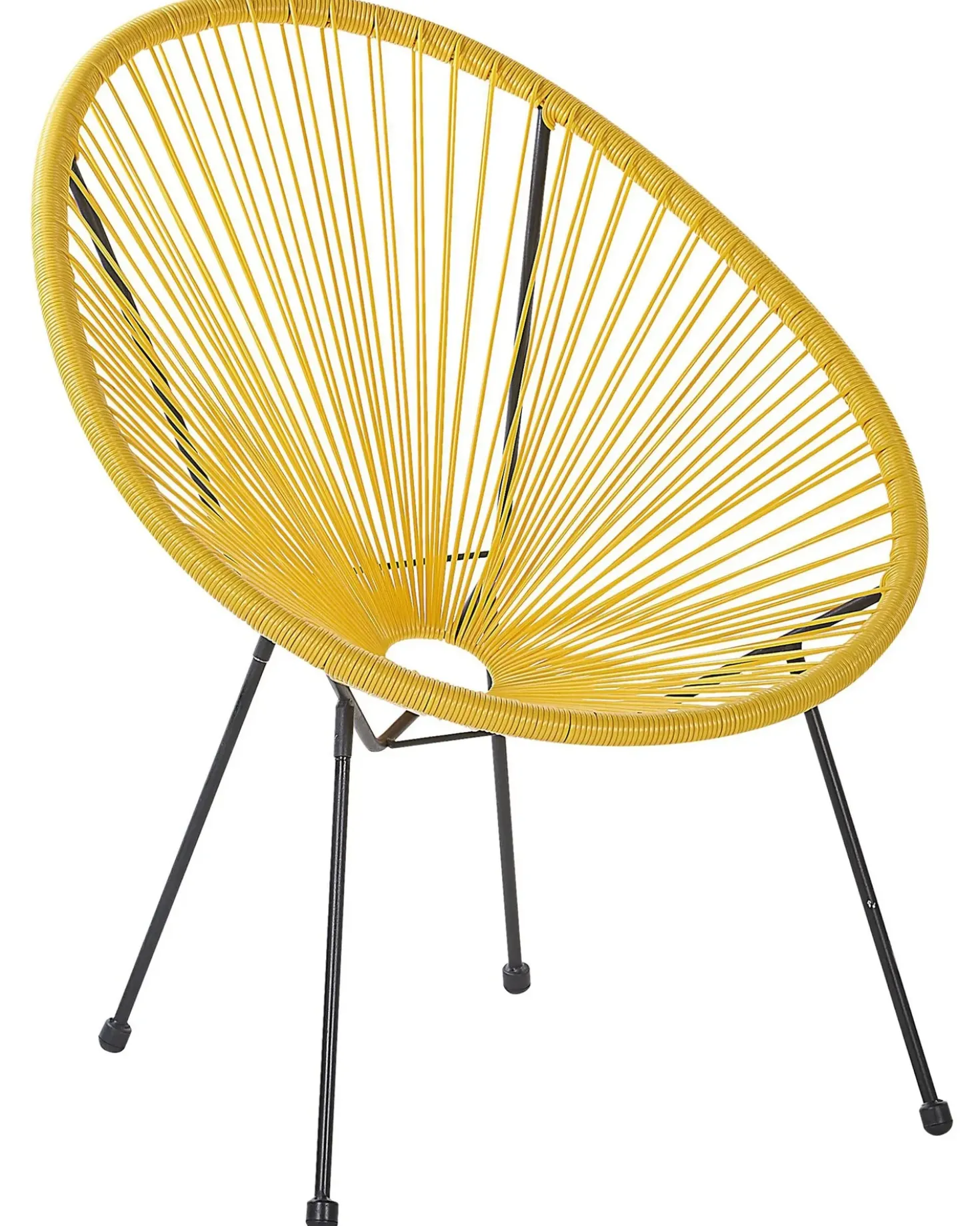 Set di 2 sedie da giardino ACAPULCO II Rattan sintetico (PE) Giallo