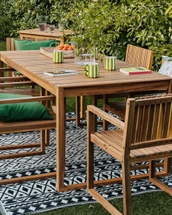 Set di 2 sedie da giardino SASSARI II Legno di acacia certificato Marrone chiaro