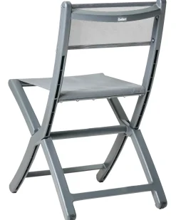 Set di 4 sedie da giardino TALCA Grigio scuro