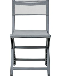 Set di 4 sedie da giardino TALCA Grigio scuro