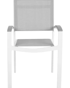 Set di 4 sedie da giardino PERETA Metallo Grigio