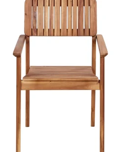 Set di 2 sedie da giardino AGELLO Legno d'acacia Marrone