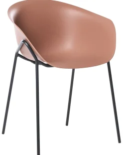 Set di 2 sedie da giardino METEORA Materiale sintetico Marrone