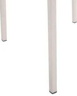 Set di 4 sedie da giardino GROSSETO Acciaio inox Nero