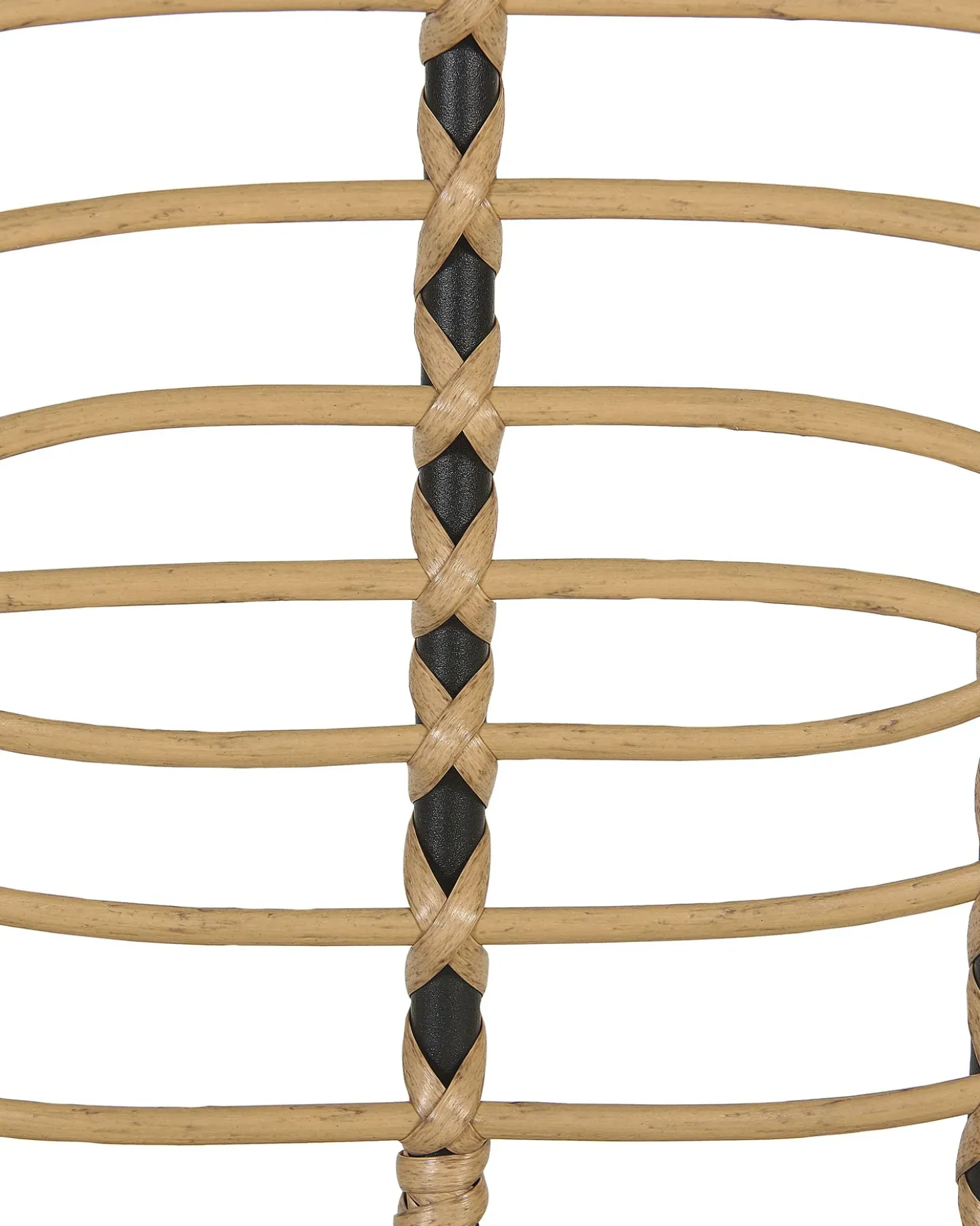 Set di 4 sedie da giardino con cuscini PRATELLO Rattan sintetico (PE) Naturale