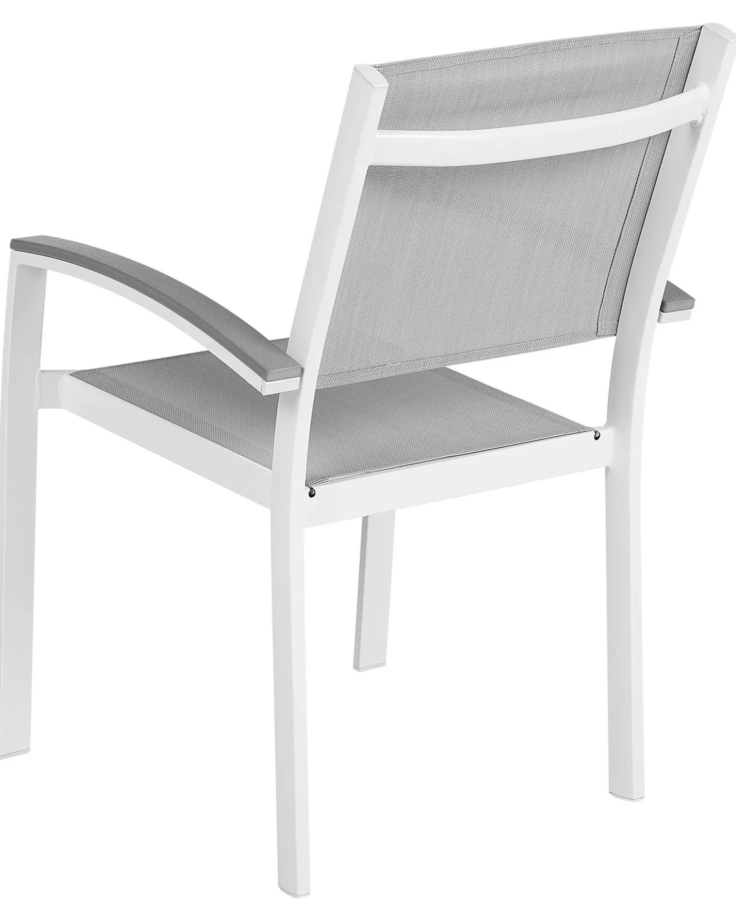 Set di 2 sedie da giardino PERETA Metallo Grigio