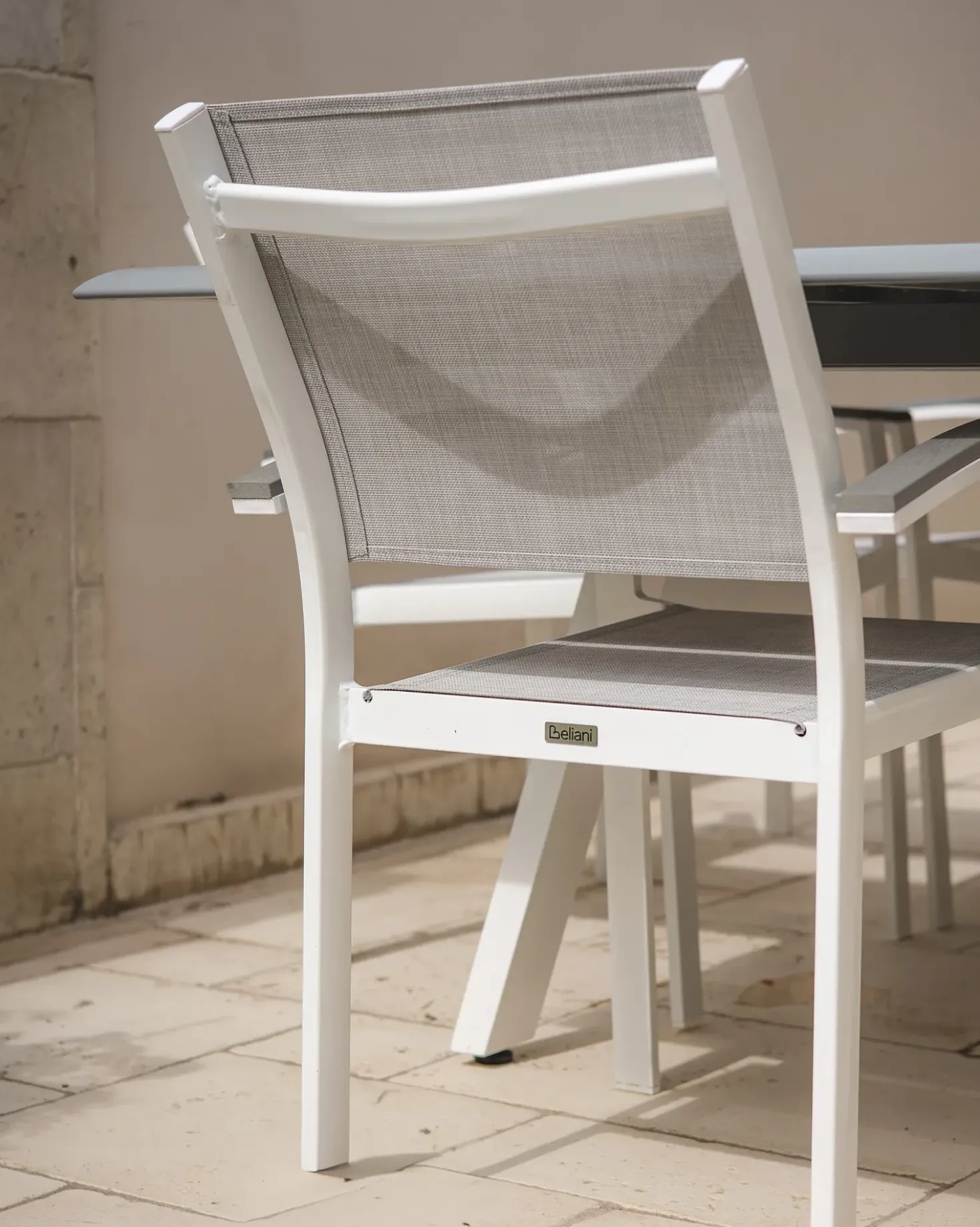 Set di 2 sedie da giardino PERETA Metallo Grigio