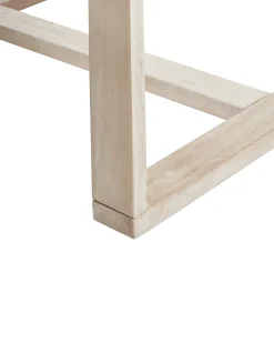 Set di 6 sedie da giardino con cuscini AZZANELLO Legno d'acacia Bianco sporco