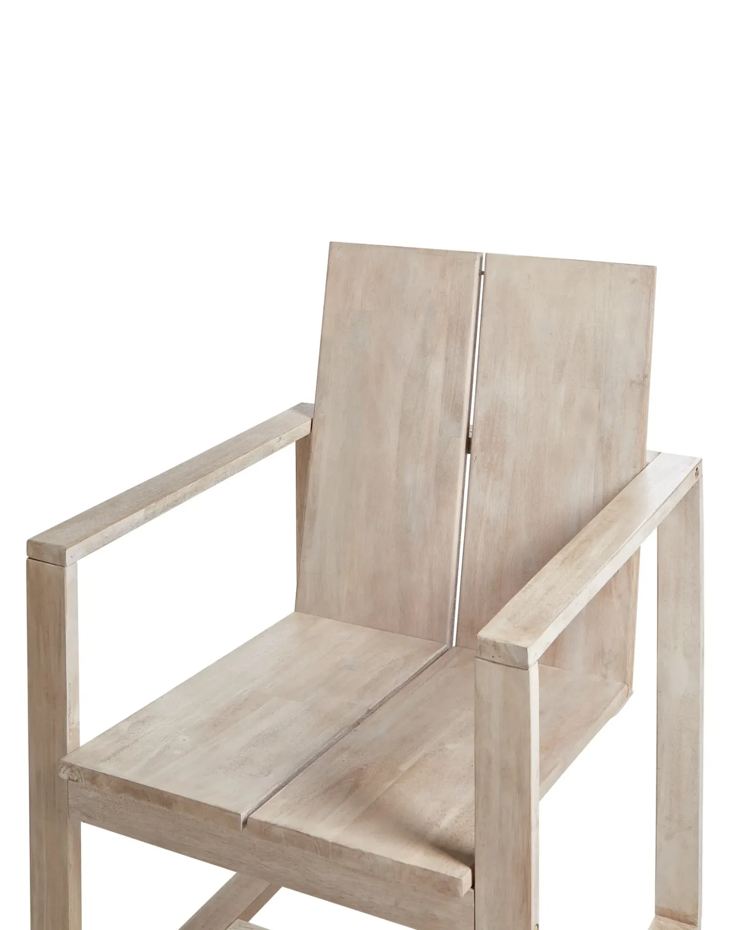 Set di 6 sedie da giardino con cuscini AZZANELLO Legno d'acacia Bianco sporco