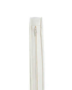Set di 6 sedie da giardino con cuscini AZZANELLO Legno d'acacia Bianco sporco