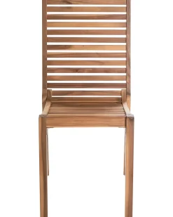 Set di 4 sedie da giardino OMBRIANO Legno di acacia certificato Marrone chiaro