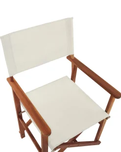 Set di 2 sedie da giardino CINE Legno d'acacia Bianco sporco