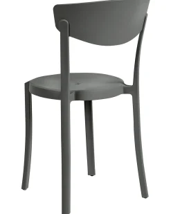 Set di 4 sedie da giardino VIESTE Grigio scuro