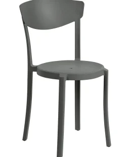 Set di 4 sedie da giardino VIESTE Grigio scuro