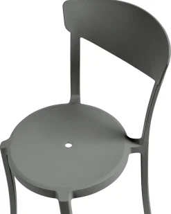 Set di 4 sedie da giardino VIESTE Grigio scuro