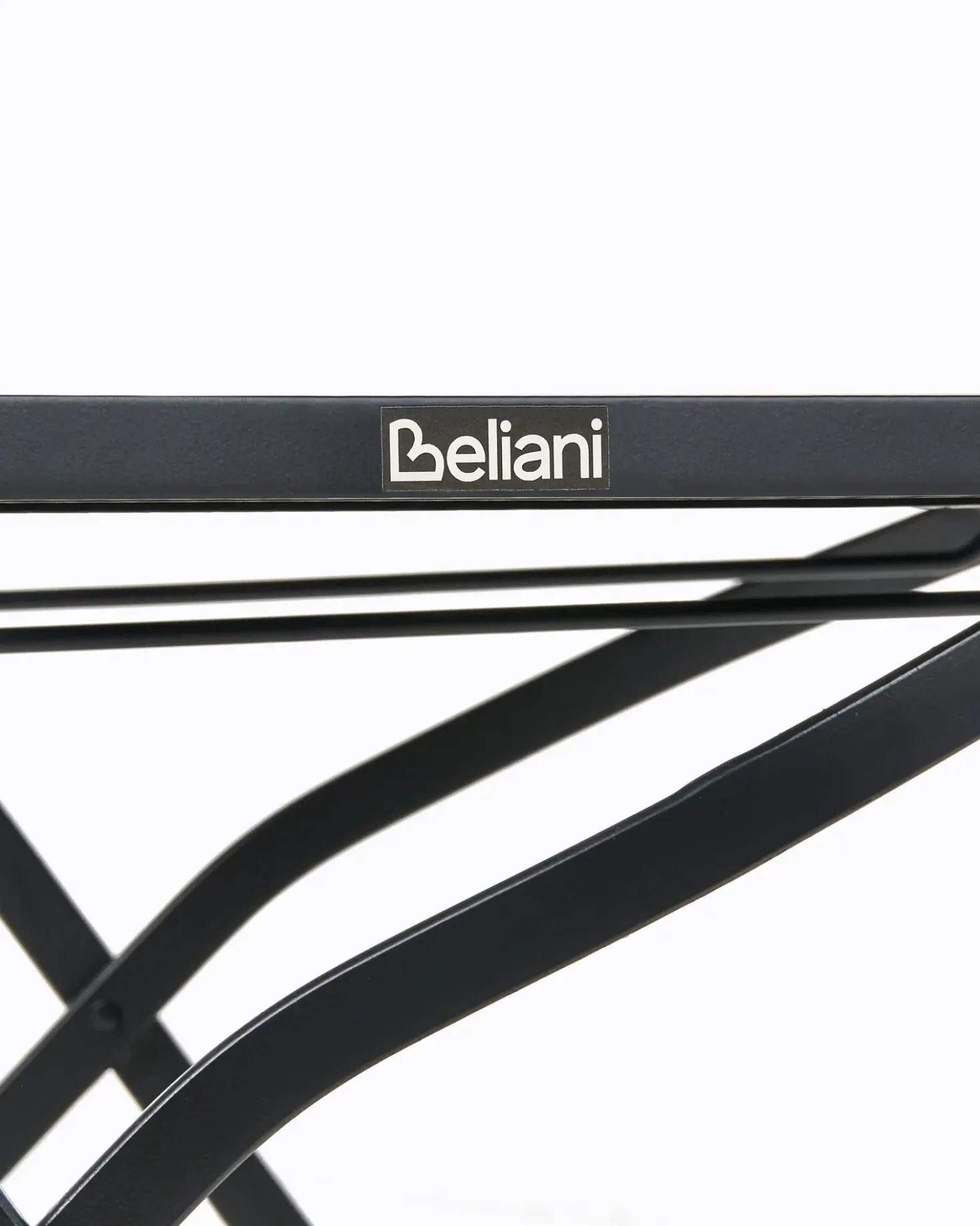 Set di 2 sedie da giardino AGGIUS Pieghevole Metallo Nero