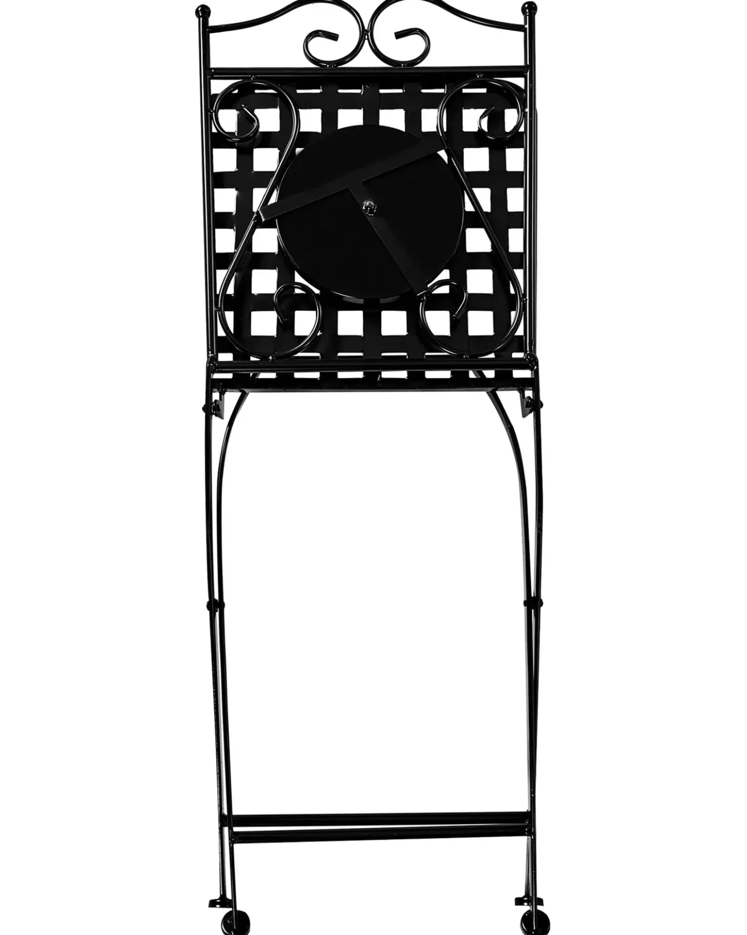 Set di 2 sedie da giardino CARPINO Metallo Nero