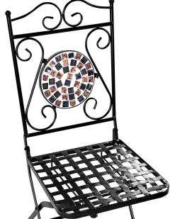 Set di 2 sedie da giardino CARPINO Metallo Nero