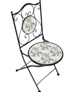 Set di 2 sedie da giardino COLLIO Metallo Nero
