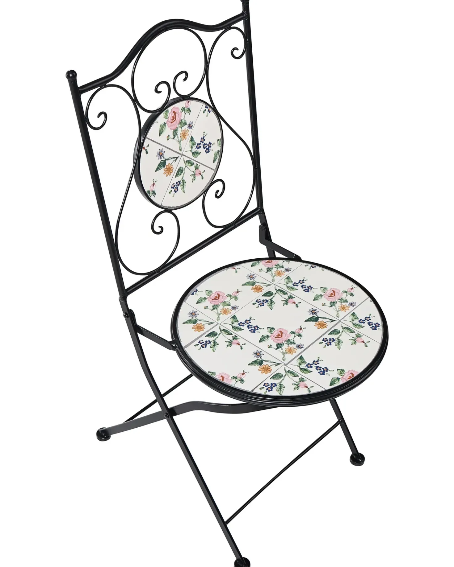 Set di 2 sedie da giardino COLLIO Metallo Nero