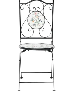 Set di 2 sedie da giardino COLLIO Metallo Nero