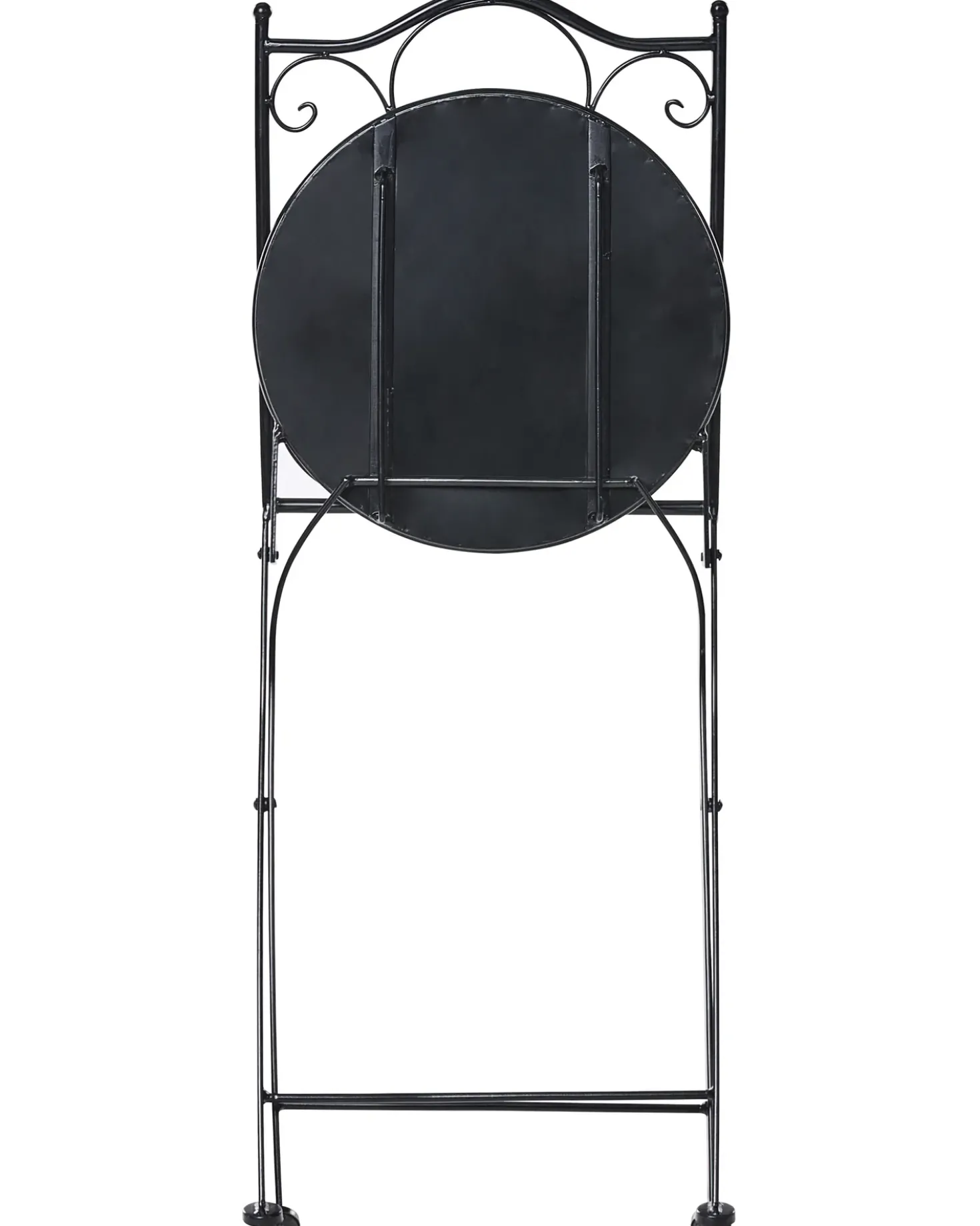 Set di 2 sedie da giardino COLLIO Metallo Nero