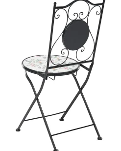Set di 2 sedie da giardino COLLIO Metallo Nero