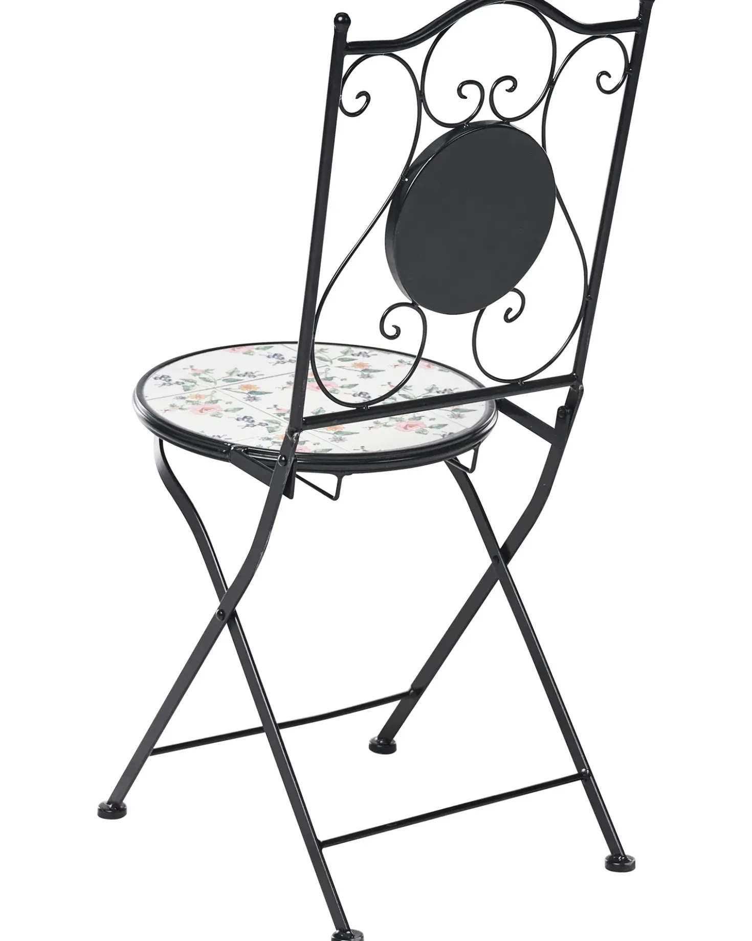 Set di 2 sedie da giardino COLLIO Metallo Nero