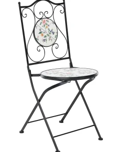 Set di 2 sedie da giardino COLLIO Metallo Nero