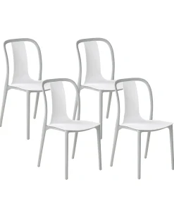Set di 4 sedie da giardino SPEZIA Bianco