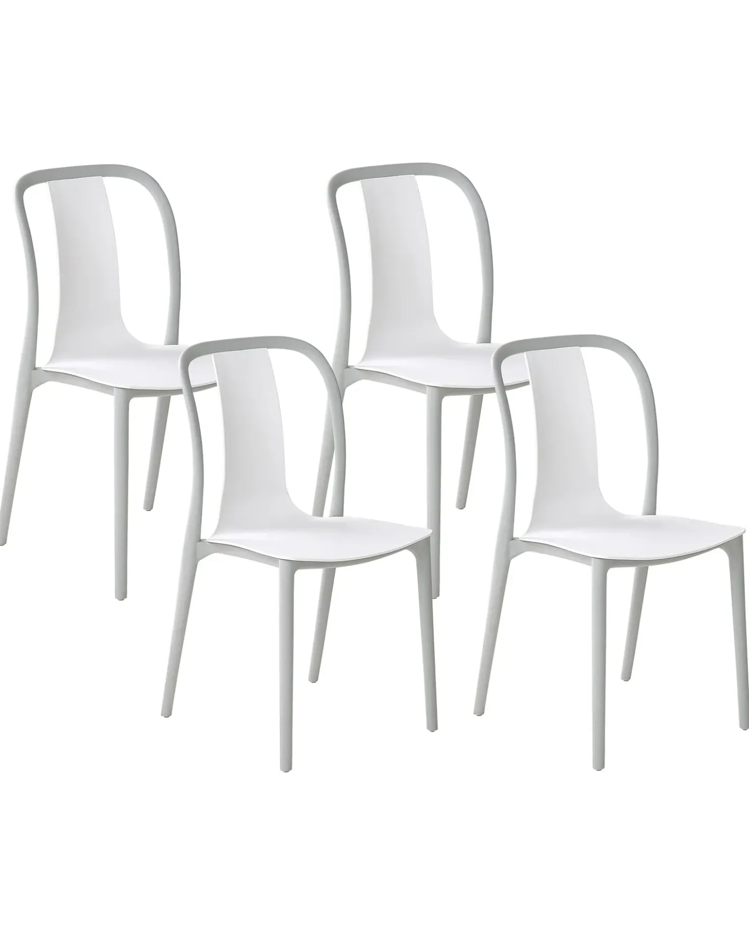 Set di 4 sedie da giardino SPEZIA Bianco