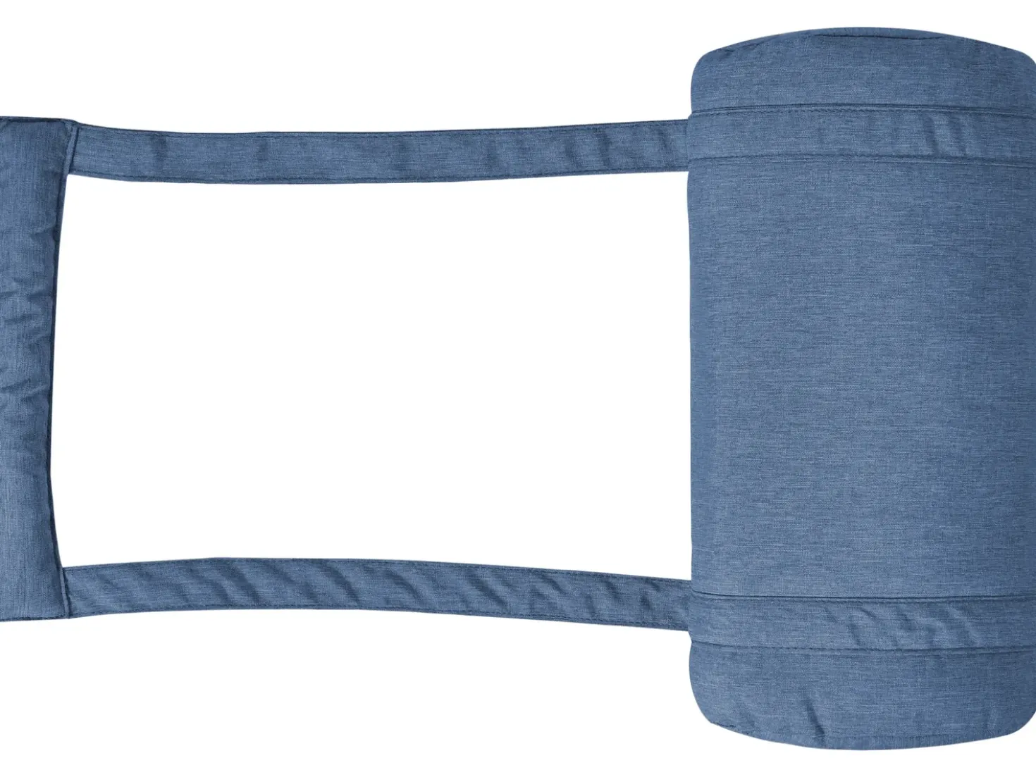 Set di 2 sedie da giardino con cuscini AMANTEA PREMIUM Legno d'acacia Blu