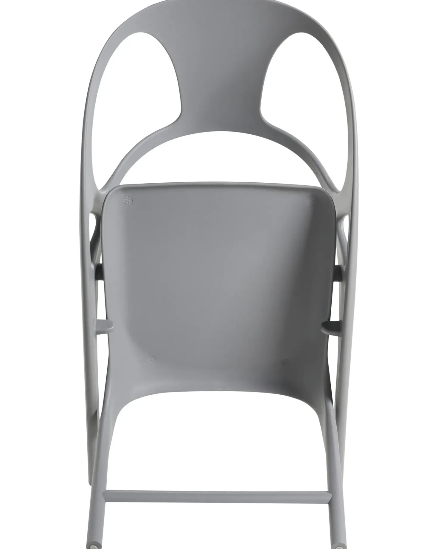 Set di 4 sedie da giardino NEMI Pieghevole Grigio