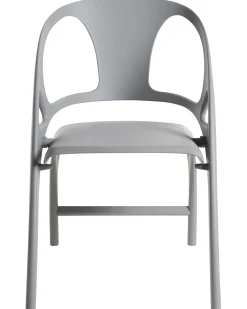 Set di 4 sedie da giardino NEMI Pieghevole Grigio