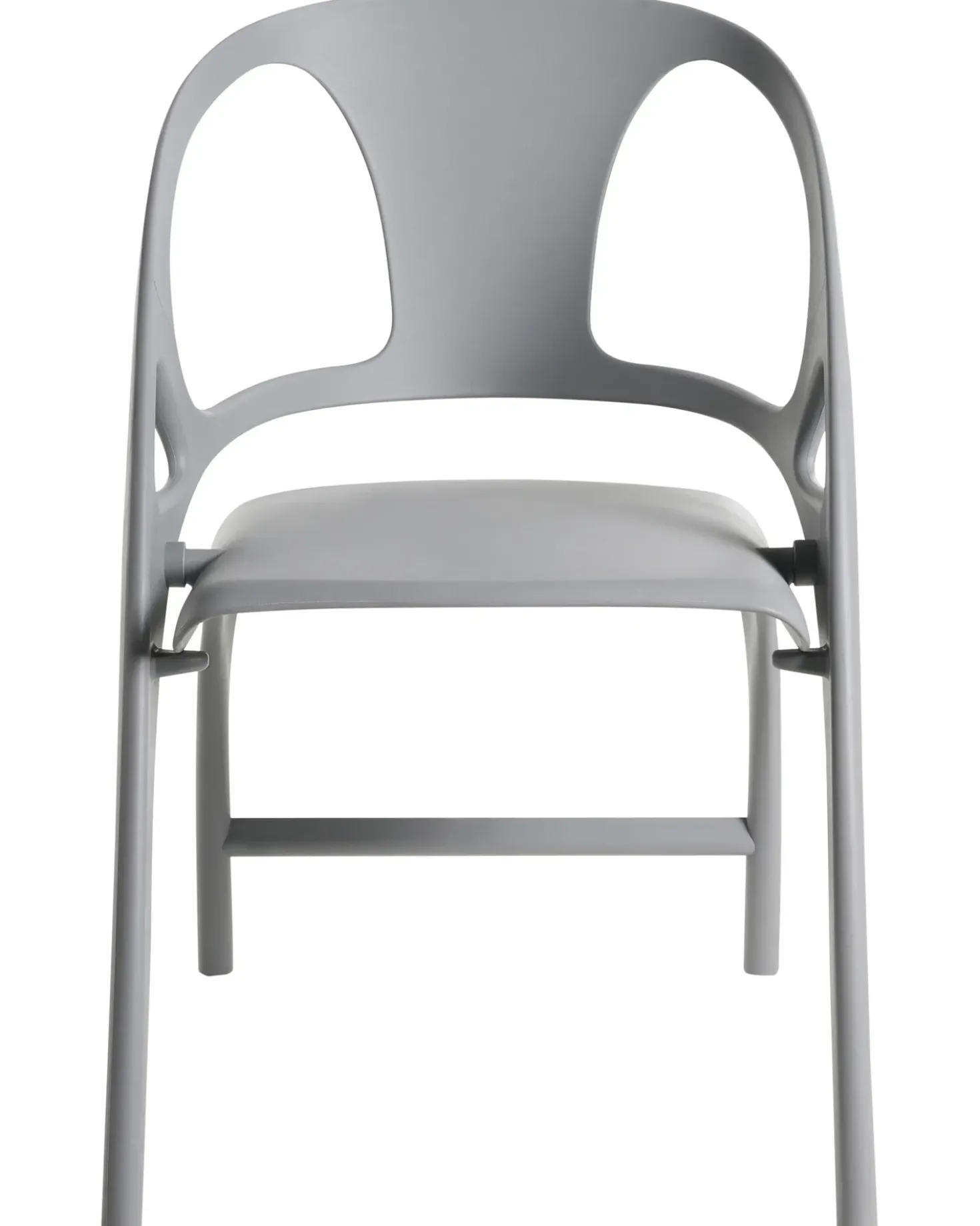 Set di 4 sedie da giardino NEMI Pieghevole Grigio